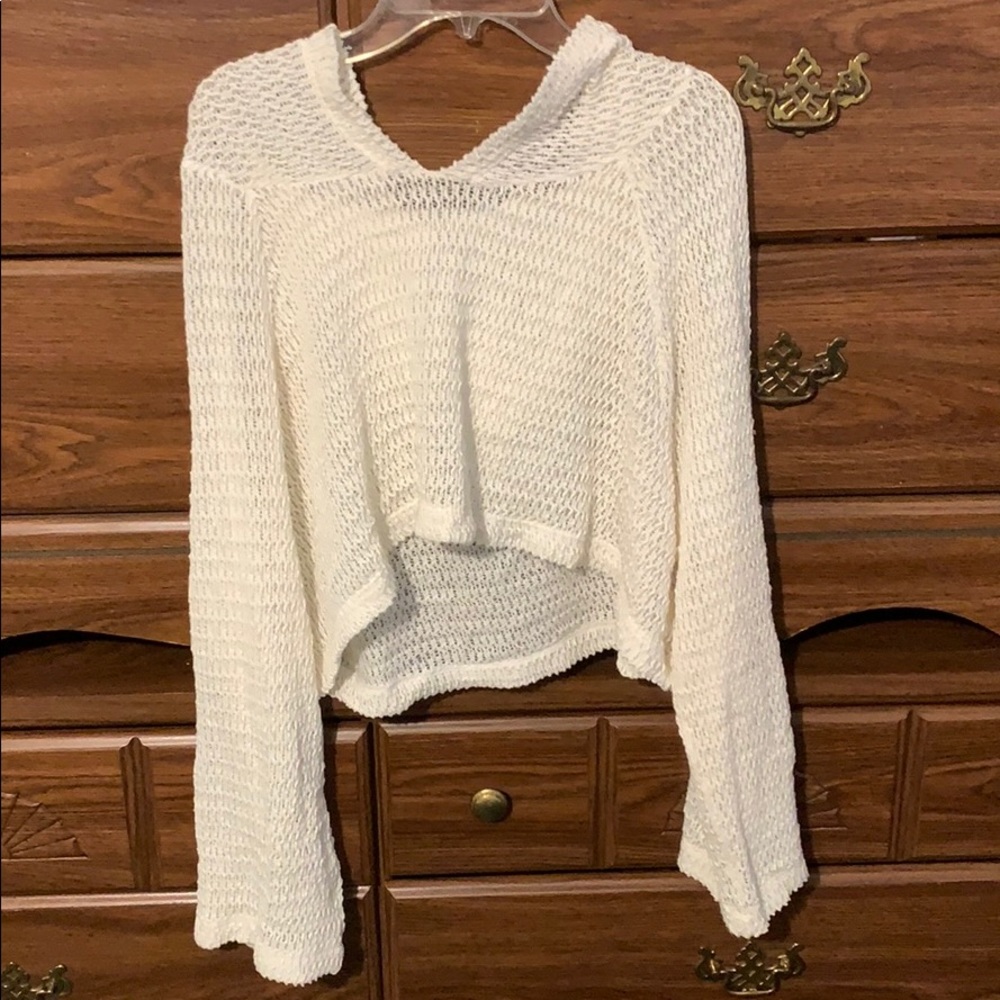 Urban Outfitters Cropped Hooded Sweater